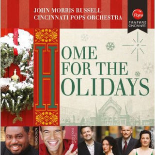 the album cover for John Morris Russell - Home for the Holidays