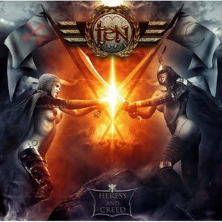 the album cover for Ten - Heresy & Creed
