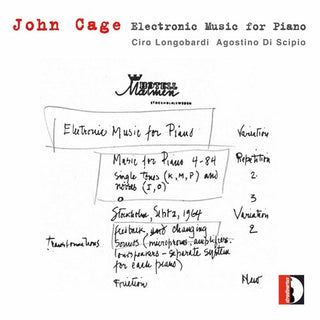 the album cover for Ciro Longobardi - Electronic Music for Piano