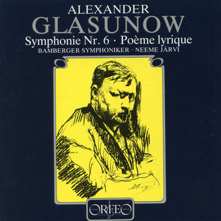 the album cover for Glazunov / Jarvi / Bamberg SO - Symphony No. 6 / Poeme Lyrique