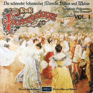 the album cover for Prague So/Valek/Czech Po/Neuma - Most Beautiful Bohemian Marches, Polkas & Waltzes