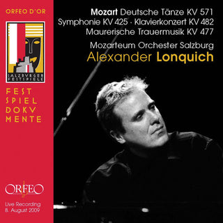 the album cover for Alexander Lonquich - Wolfgang Amadeus Mozart