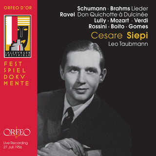 the album cover for Cesare Siepi - Liederabend