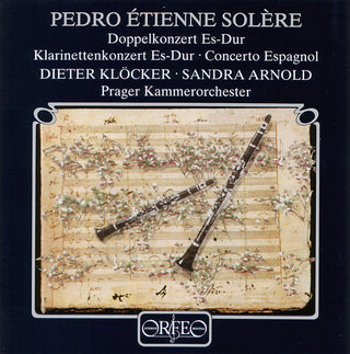 the album cover for Solere / Dieter Kloecker / Prague Cham Orch - Clarinet Cti / Cto Espagnol