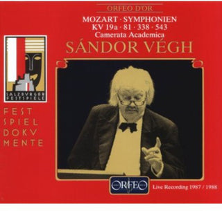 the album cover for Mozart / Vegh / Camerata Academica Mozarteum - Symphony 4 in F