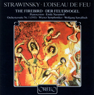 the album cover for Stravinsky / Vienna Symphony Orchestra / Naoumoff - Firebird Suite 1