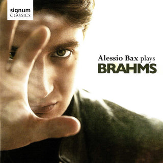 the album cover for Alessio Bax - Alessio Bax Plays Brahms