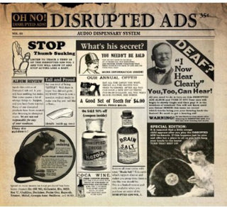 the album cover for Oh No - Disrupted Ads
