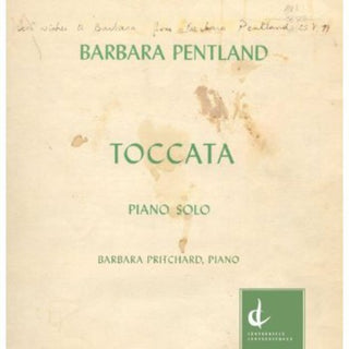 the album cover for Pentland / Pritchard - Toccata