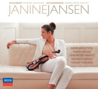 the album cover for Janine Jansen - Schubert & Schoenberg