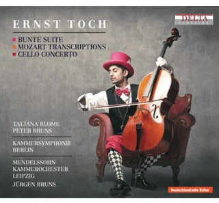 the album cover for Toch / Blome / Kammersymphonie Berlin / Bruns - Bunte Suite / Mozart Transcriptions / Cello Cto