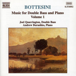 the album cover for Andrew Burashko - Music for Double Bass & Piano 1