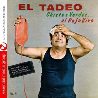 the album cover for El Tadeo - Chistes Verdes.Al Rojo Vivo 2