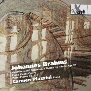 the album cover for Carmen Piazzini - Variations & Fugue on a Theme By Haendel Op 24
