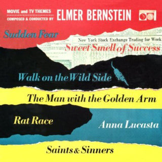 the album cover for Elmer Bernstein - Movie and TV Themes Composed and Conducted by Elmer Bernstein