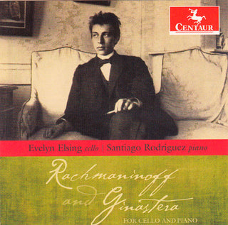 the album cover for SANTIAGO RODRIGUEZ - Rachmaninoff & Ginastera for Cello & Piano