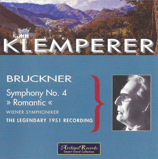 the album cover for Bruckner / Klemperer - Sym 4-Wiener Sym