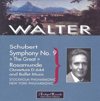 the album cover for Schubert / Walter - Sym 9