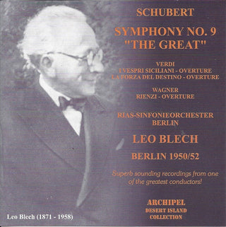 the album cover for Schubert / Blech - Sym 9 + Verdi-& Wagner