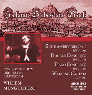 the album cover for J Bach S / Mengelberg - Orchester Suite 2 3