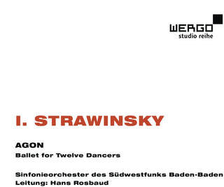 the album cover for Stravinsky / Baden-Baden / Rosbaud - Agon