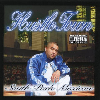 the album cover for South Park Mexican (SPM) - Hustle Town