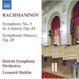 the album cover for LEONARD SLATKIN - Symphony No 3 / Symphonic Dances