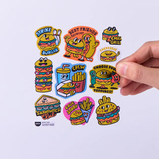 OMY Big Burger Stickers