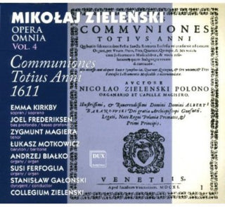 the album cover for Collegium Zielenski - Polish Early Music: Zielenski Opera Omnia 4