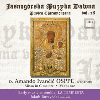 the album cover for Osppe / La Tempesta / Burzynski - Musica Claromontana 28