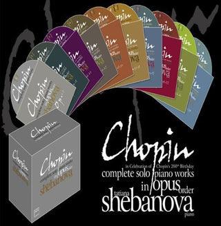the album cover for Chopin / Shebanova - Complete Solo Piano Works