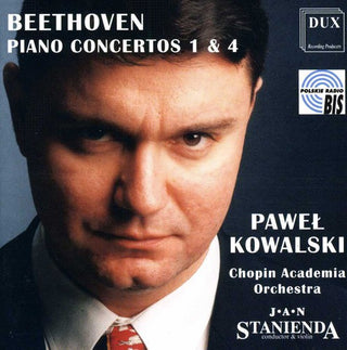 the album cover for Beethoven / Kowalski / Stanienda - Piano Concertos 1 & 4