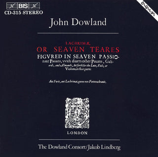 the album cover for Dowland Consort - Lachrymae