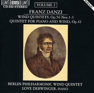 the album cover for Love Derwinger - Wind Quintets Op56