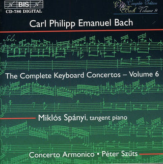 the album cover for Miklos Spanyi - Complete Keyboard Concerti VI