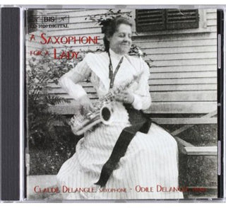 the album cover for Odile Delangle - Debussy: Rhapsodie Pour Orch Et Sax / Caplet