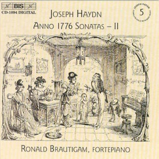 the album cover for Ronald Brautigam - Piano Sonatas 5 (Anno 1776 Sonatas II)