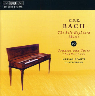the album cover for Miklos Spanyi - Solo Keyboard Music 10