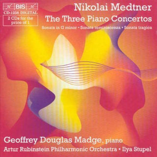 the album cover for Geoffrey Douglas Madge - Piano Concertos / Sonatas