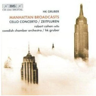the album cover for Robert Cohen - Cello Concerto / Zeitfluren / Manhattan Broadcasts