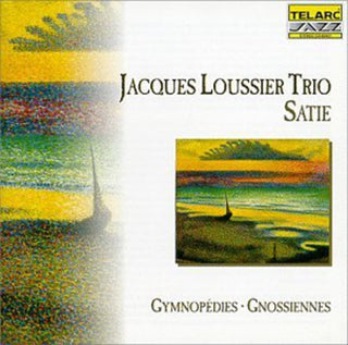 the album cover for Jacques Loussier - Satie / Gymnopedies / Gnossiennes
