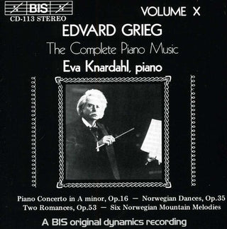the album cover for Eva Knardahl - Piano Concerto / Norwegian Dances / Romances