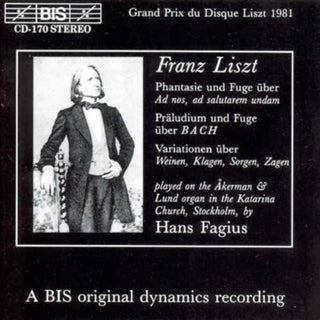 the album cover for HANS FAGIUS - Organ Works