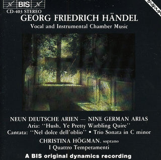 the album cover for Christina Hogman - 9 German Arias / Nel Dolce Dell'oblio