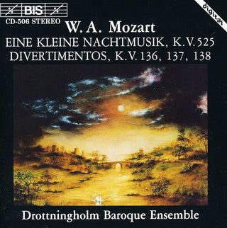 the album cover for Drottningholm Baroque Ensemble - Serenade in G