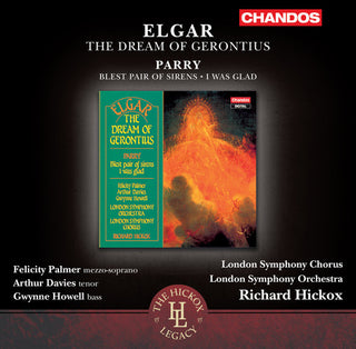 the album cover for Richard Hickox - Dream of Gerontius / Blest Pair of Sirens
