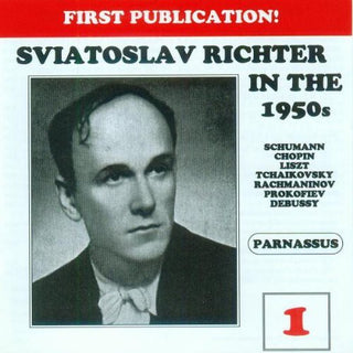 the album cover for Sviatoslav Richter - In the 50's Vol. 1