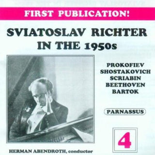 the album cover for Richter / Prokofiev / Shostakovich / Beethoven - Sviatoslav Richter in the 50's 4