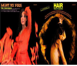 the album cover for Firebirds & The 31 Flavors - Light My Fire / Hair