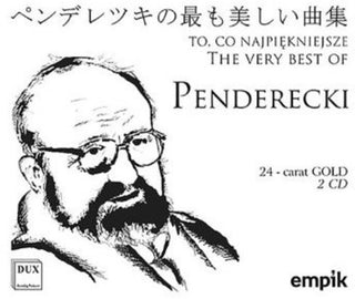 the album cover for Penderecki / Orkiestra Filharmonii Krakowskiej - Very Best of Penderecki